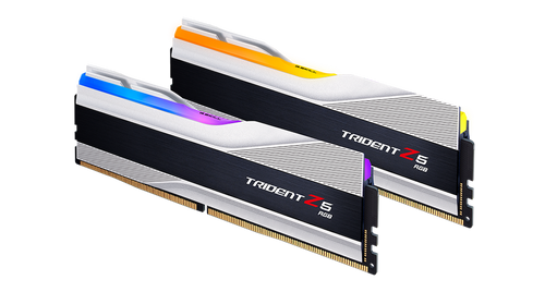 G.Skills Trident Z5 RGB 32GB (2x16GB) DDR5 PC5-48000 6000MHz CL40-40-40-96 1.35V Intel XMP 3.0 gaming ram memory - silver G.Skills Trident Z5 RGB 32GB (2x16GB) DDR5 PC5-48000 6000MHz CL40-40-40-96 1.35V Intel XMP 3.0 gaming ram memory - silver